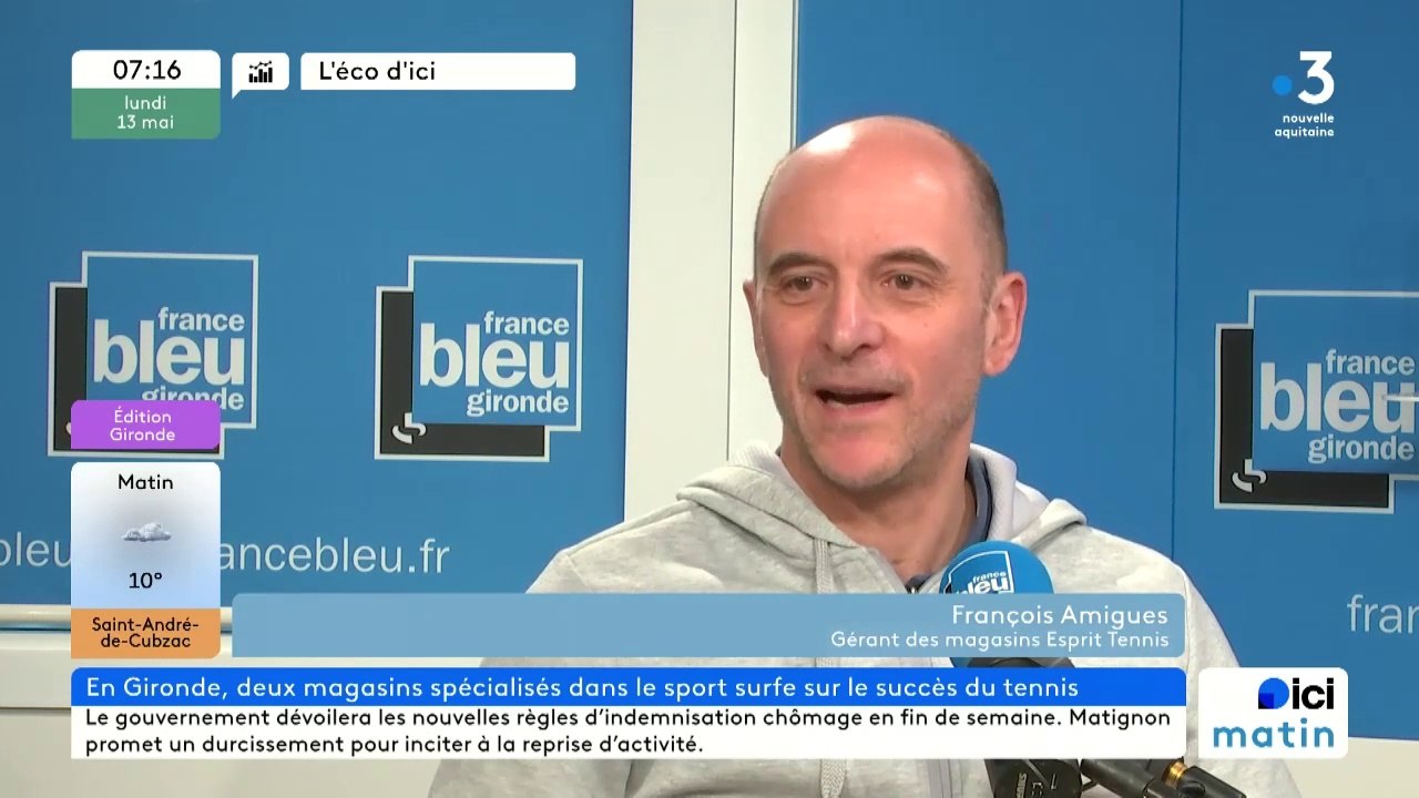 Esprit Tennis chez France Bleu Gironde