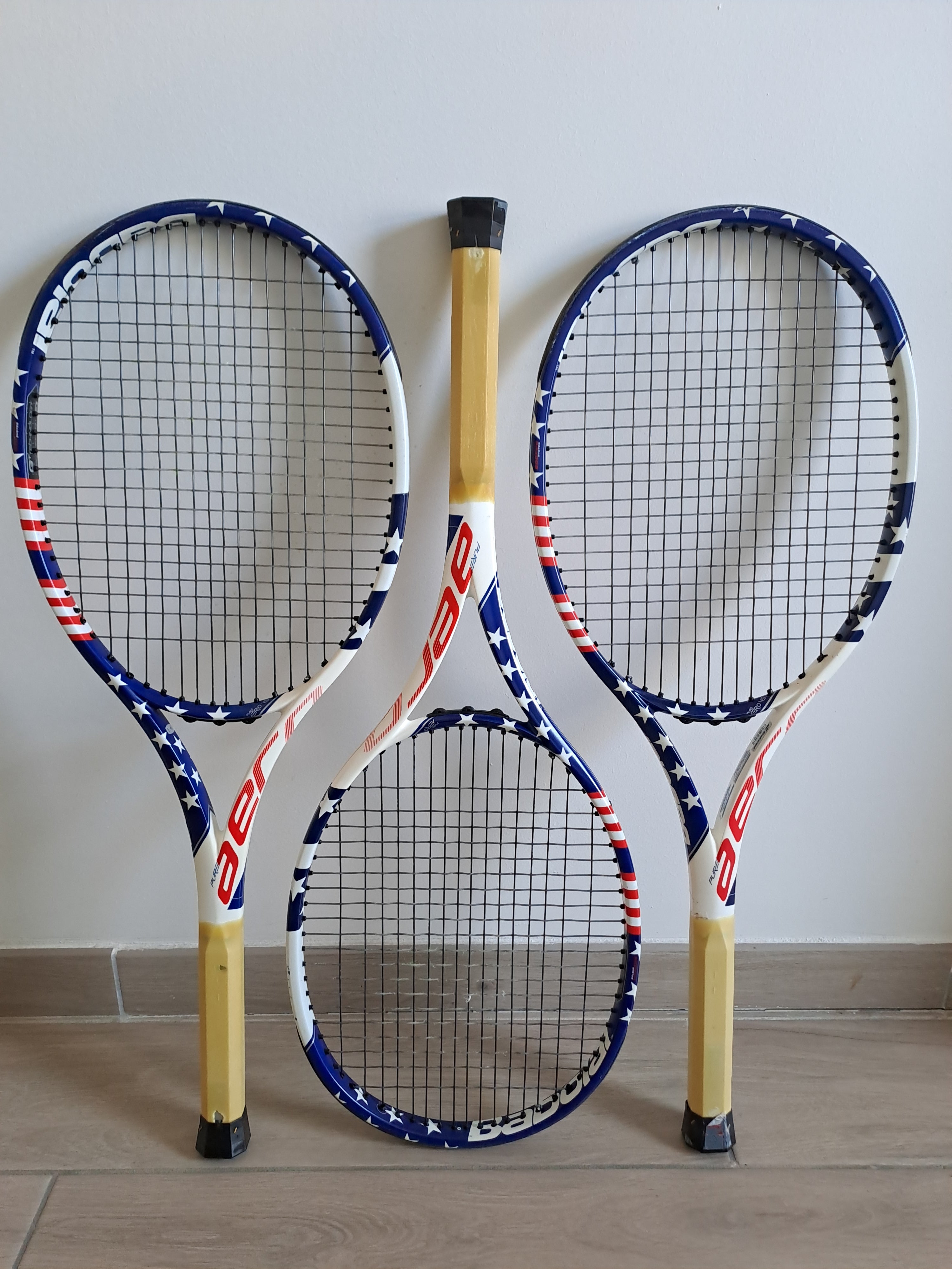 Pack de 3 Babolat Pure Aero VS USA (295gr) Grip 2 Occasion