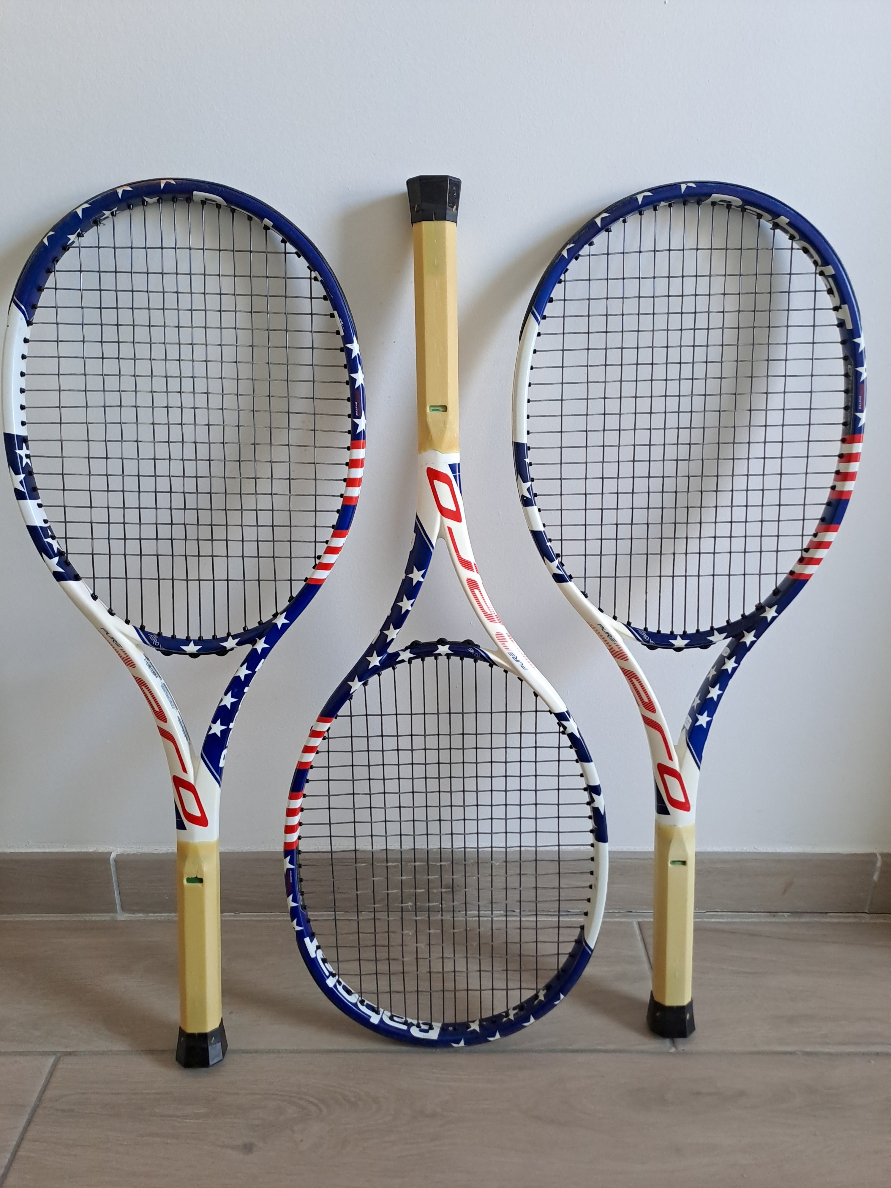 Pack de 3 Babolat Pure Aero VS USA (295gr) Grip 2 Occasion
