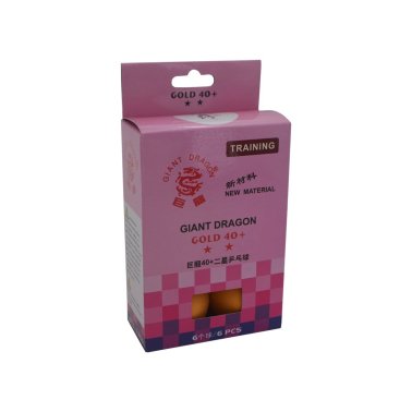 Boîte de 6 balles de tennis de table orange