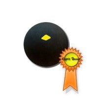 Gomme pleine noire - point jaune